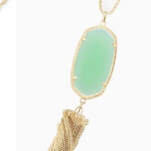 Kendra Scott Gold Teal Necklace